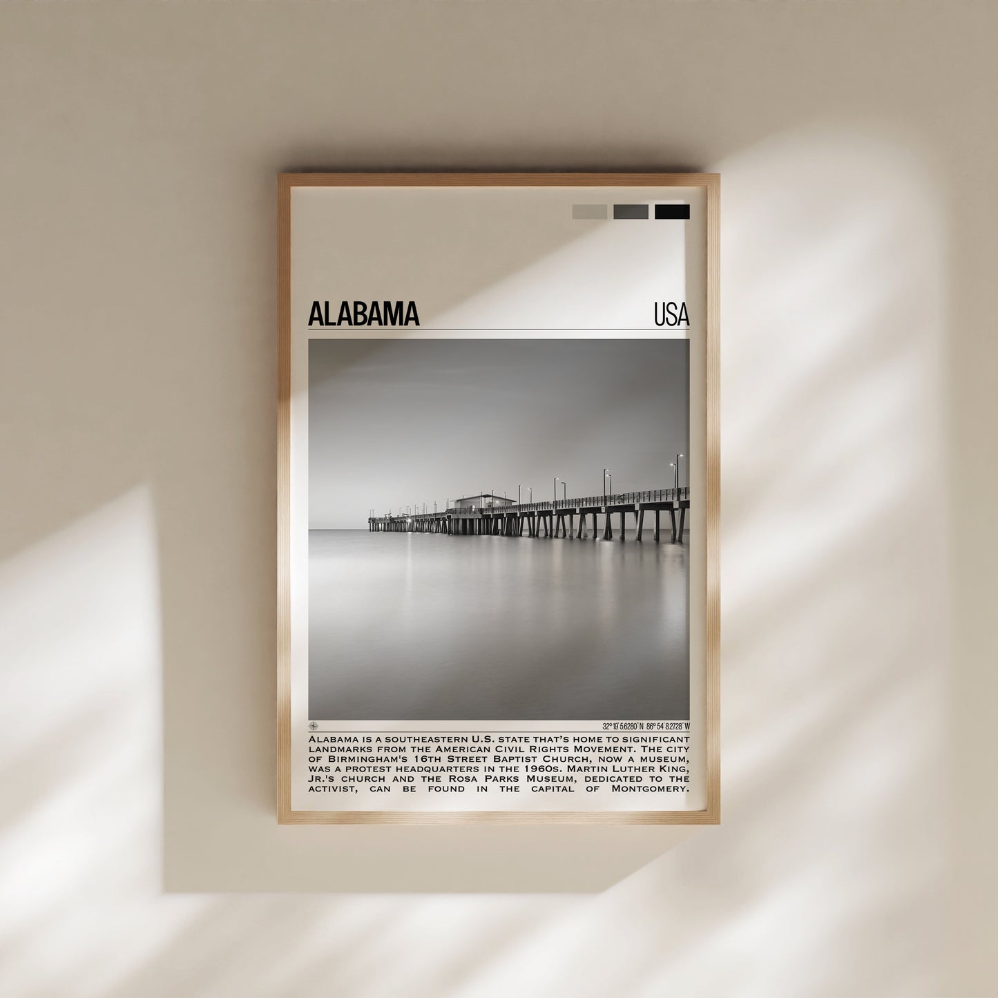 Alabama B&W Poster #2