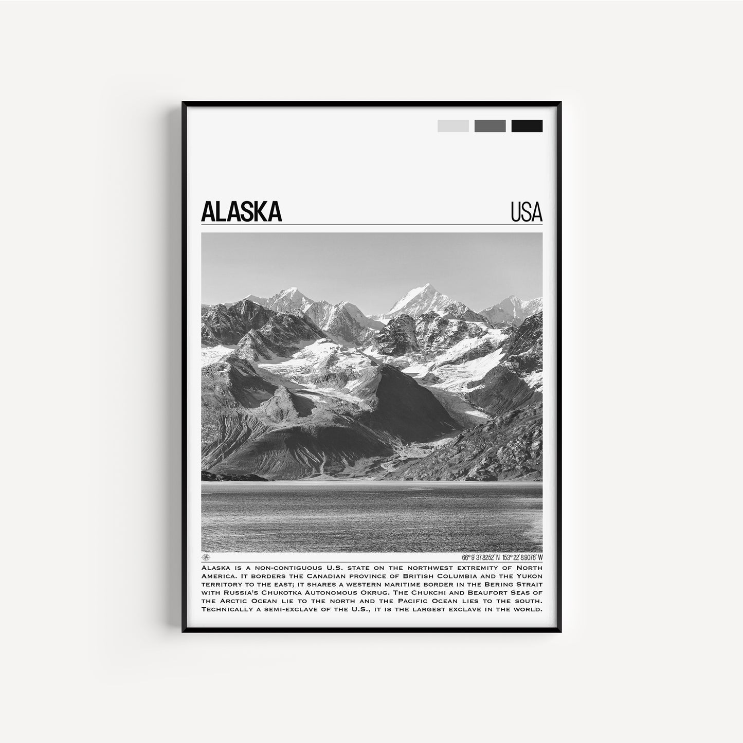 Alaska B&W Poster #1