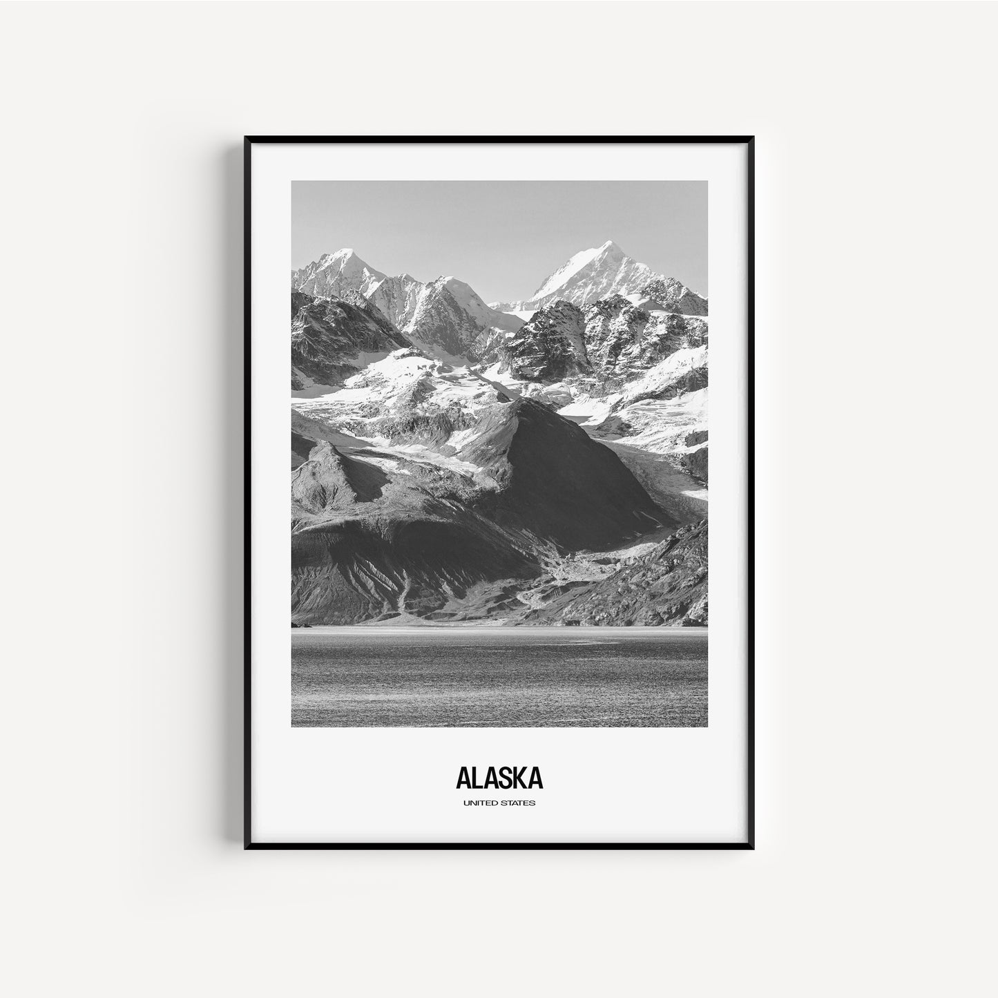 Alaska B&W State Portrait #1