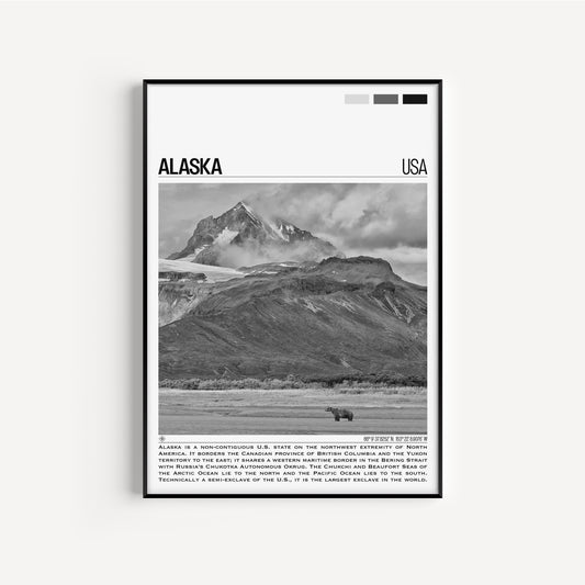 Alaska B&W Poster #2