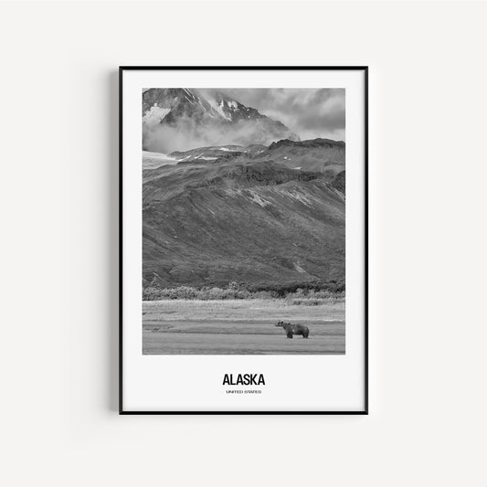 Alaska B&W State Portrait #2