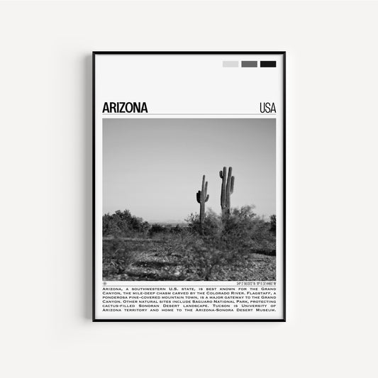 Arizona B&W Poster #1