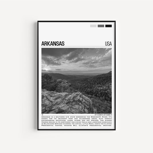 Arkansas B&W Poster #2