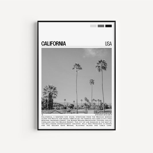 California B&W Poster #1