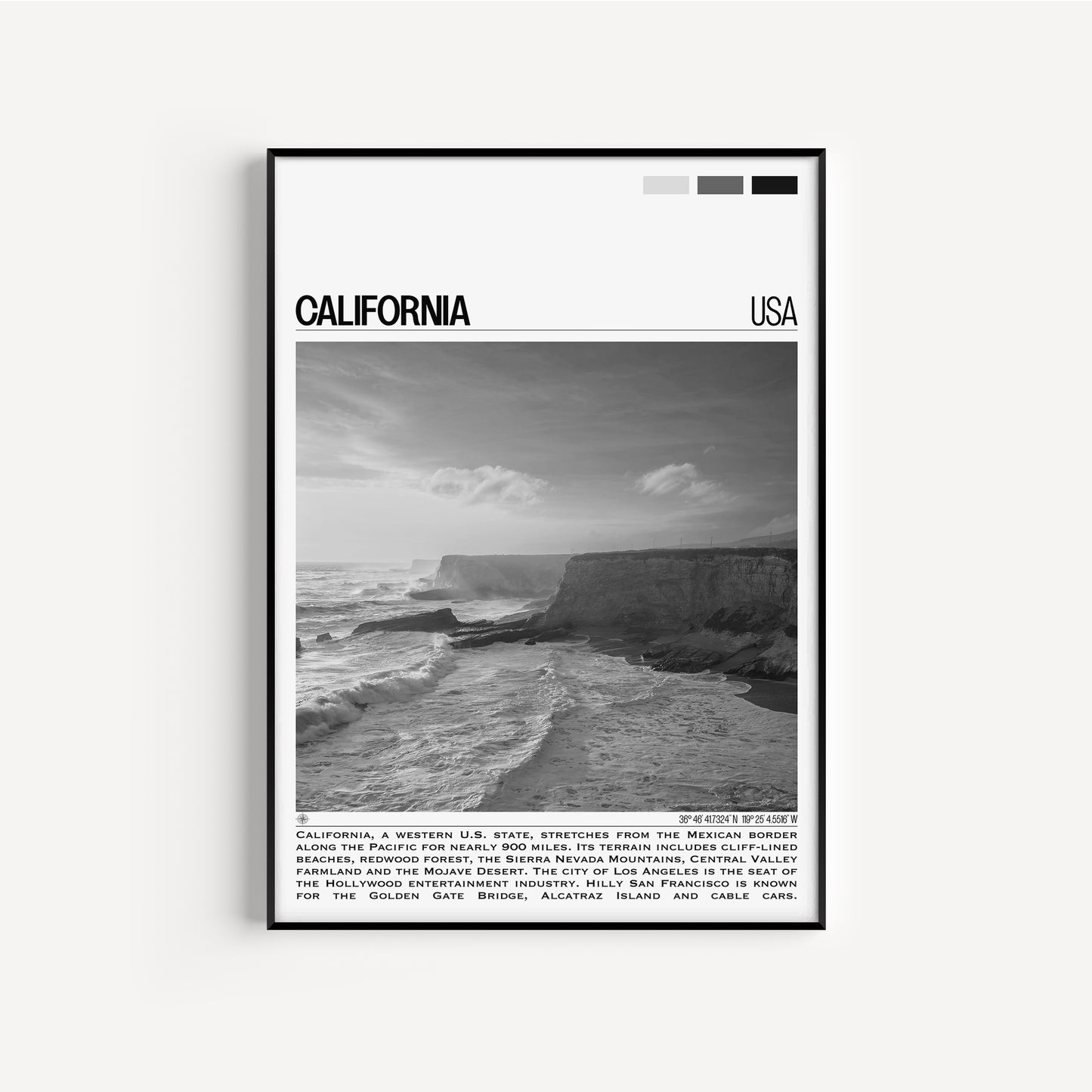 California B&W Poster #2