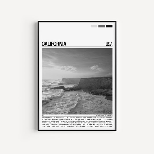 California B&W Poster #2