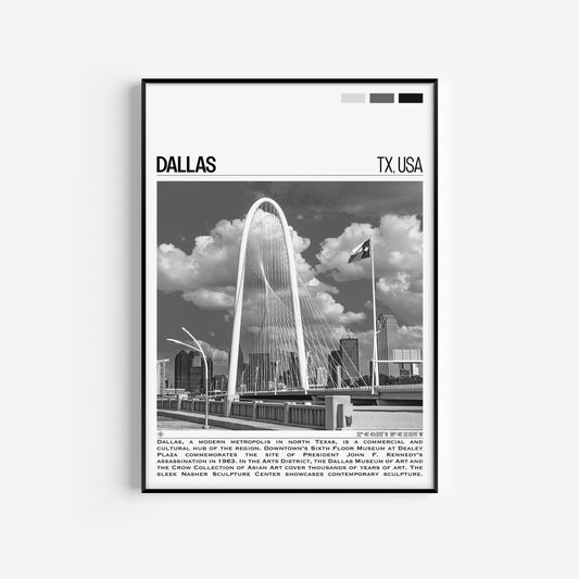 Dallas B&W Poster #2