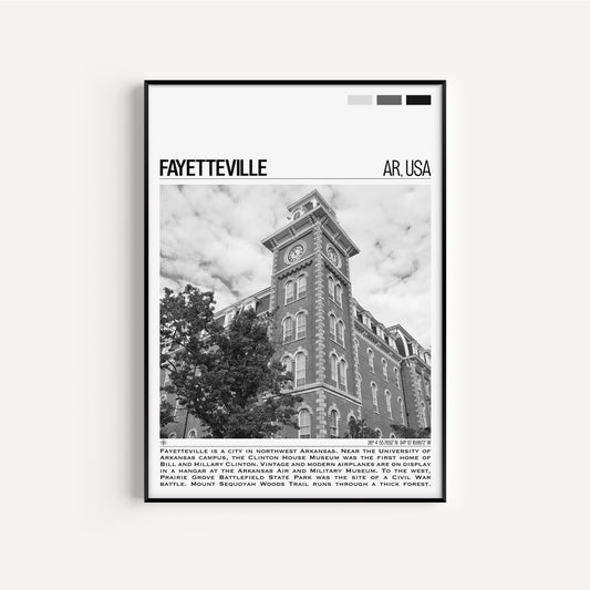 Fayetteville B&W Poster #2