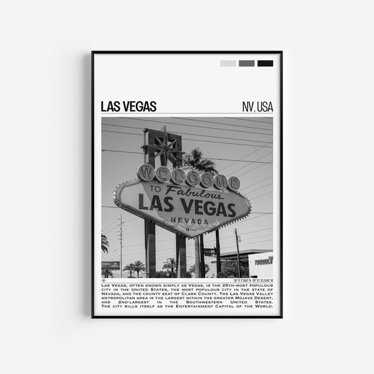 Las Vegas B&W Poster #1