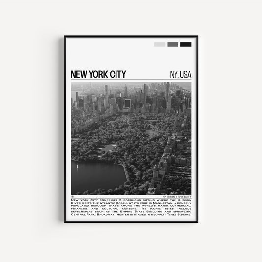 New York City B&W Poster #2