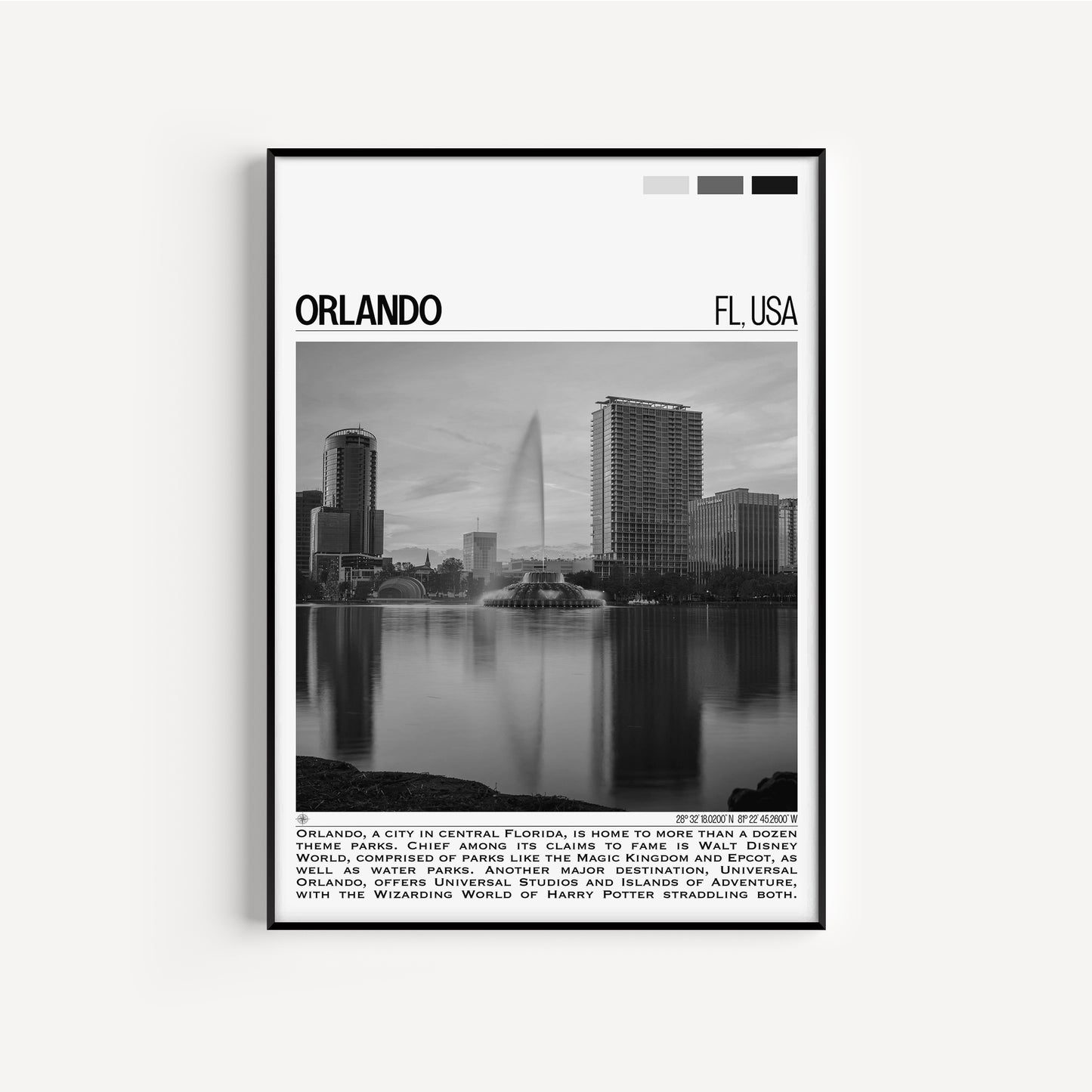 Orlando B&W Poster #1