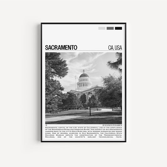 Sacramento B&W Poster #2