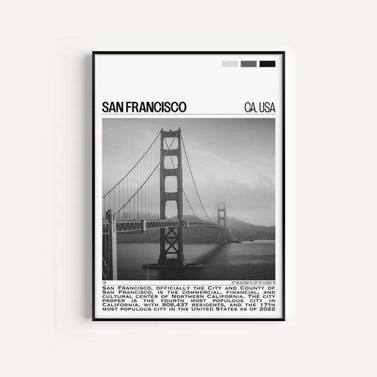 San Francisco B&W Poster #1