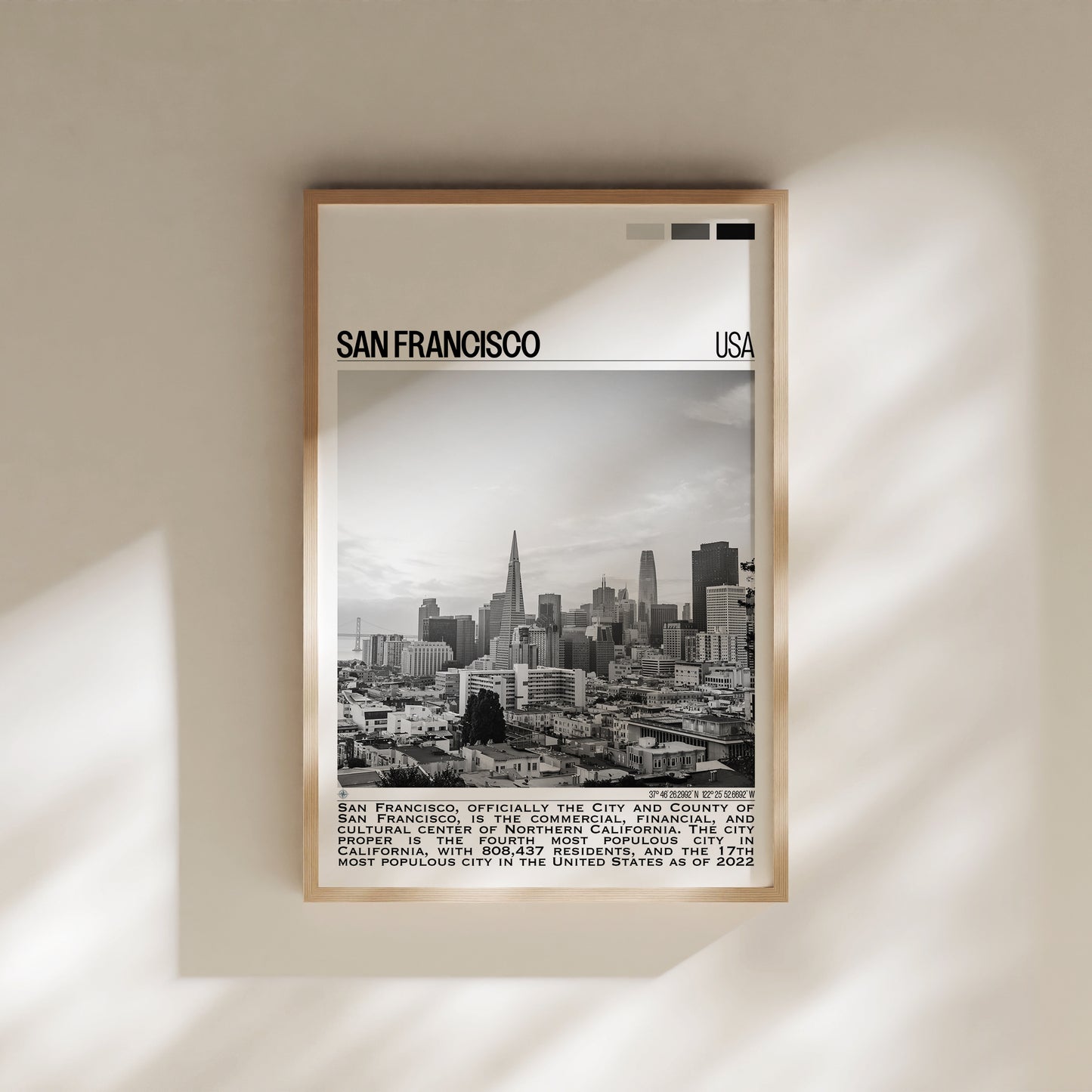 San Francisco B&W Poster #2