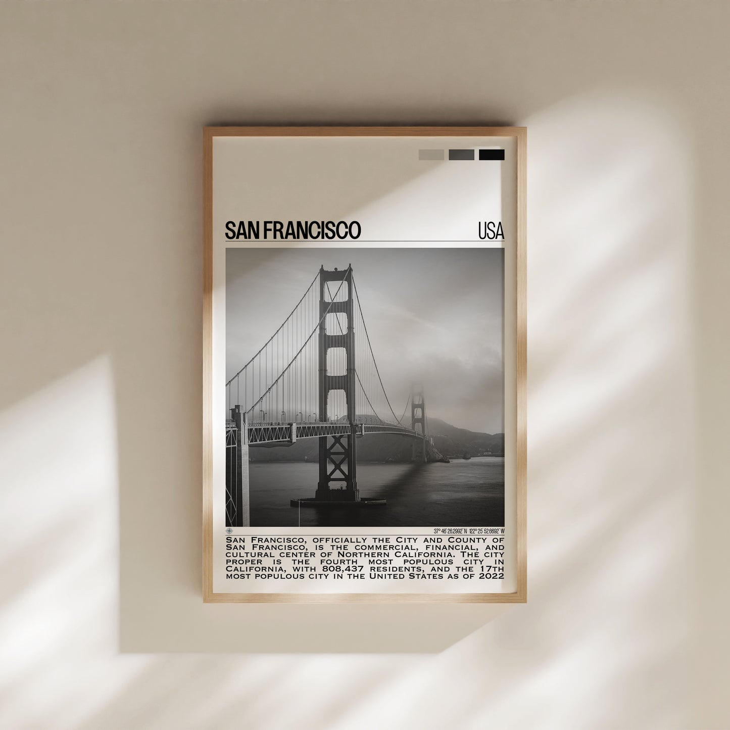 San Francisco B&W Poster #1