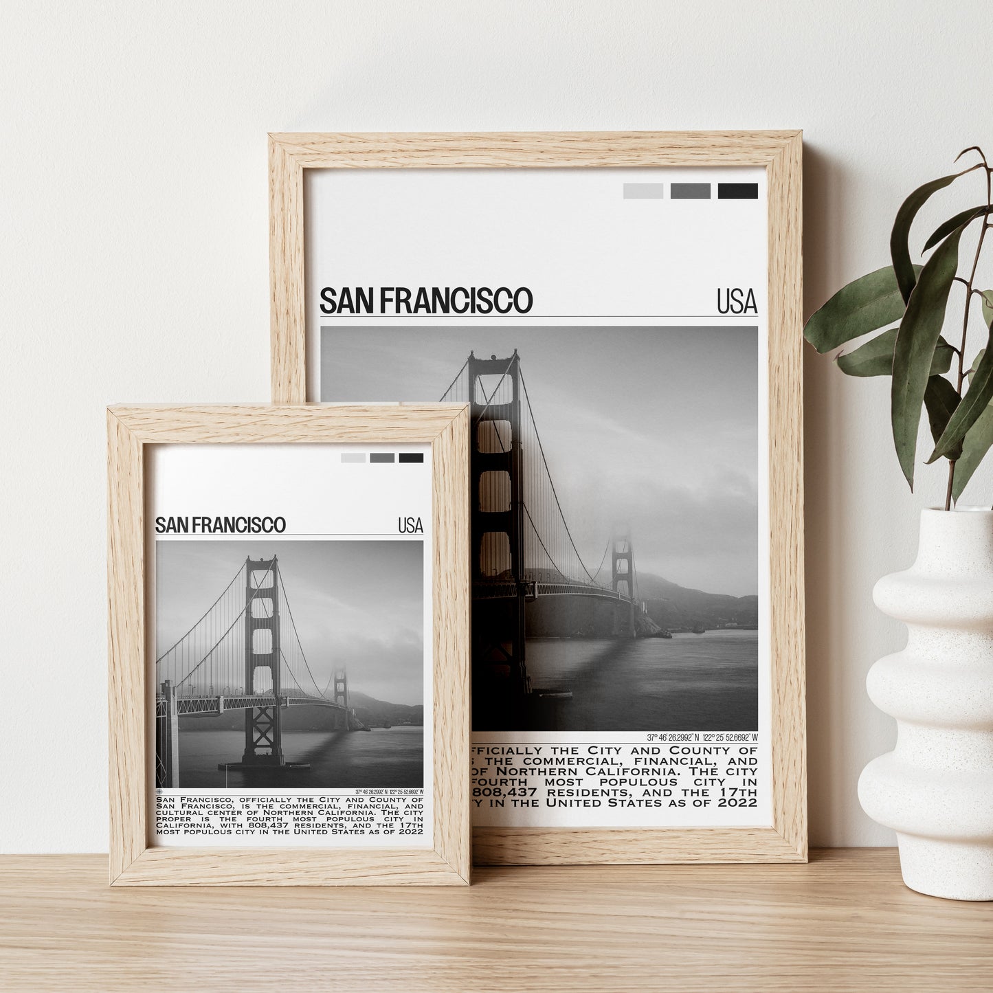 San Francisco B&W Poster #1