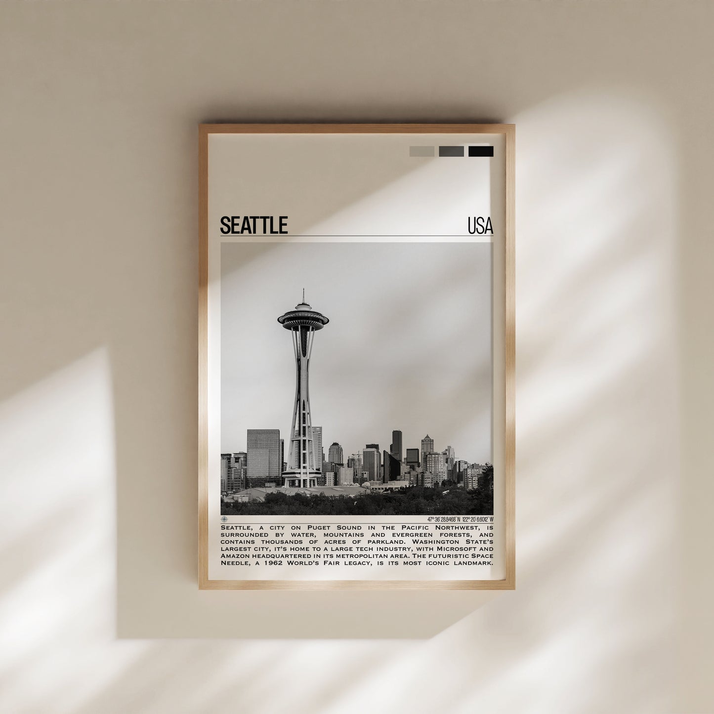 Seattle B&W Poster #2