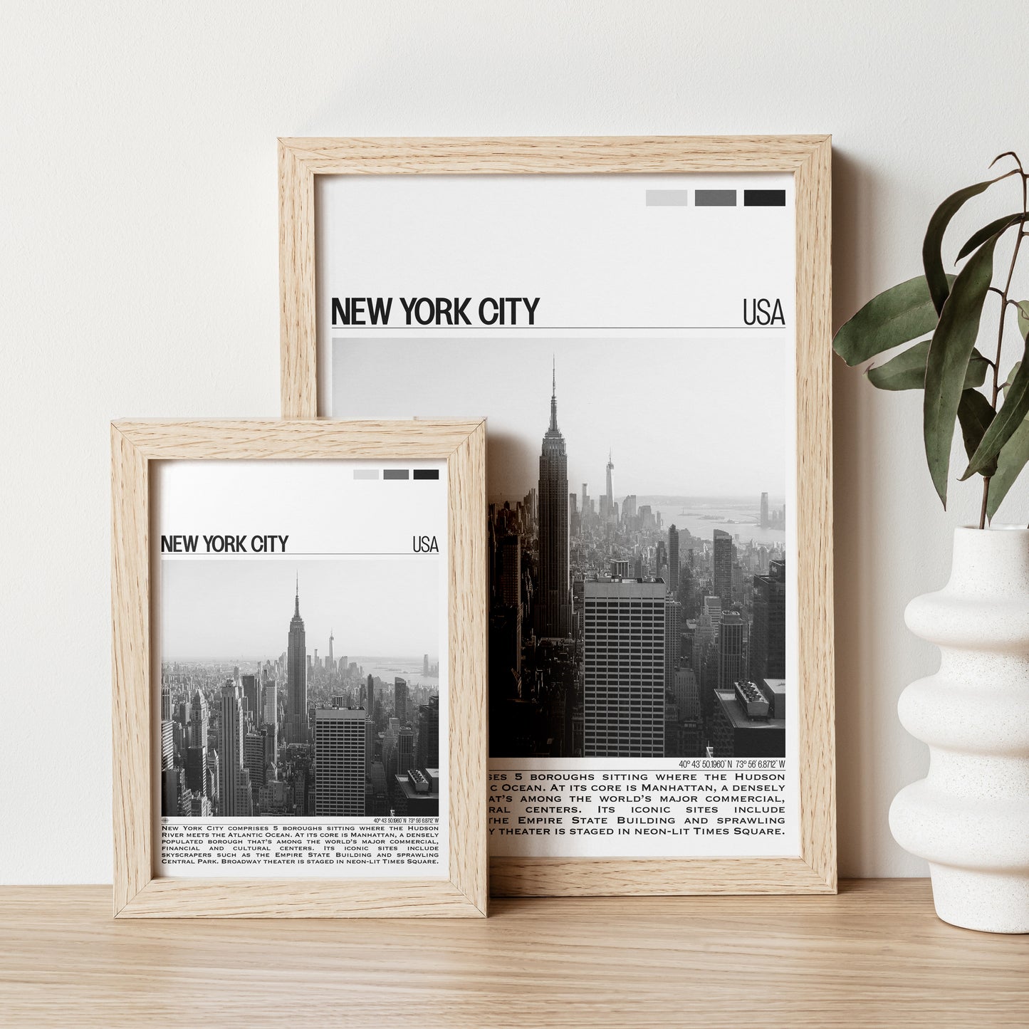 New York City B&W Poster #1